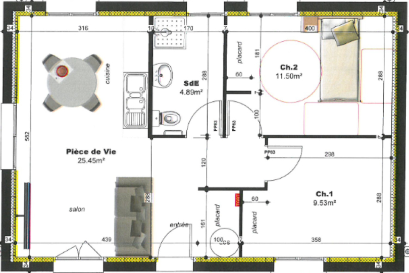 Télécharger le plan maison neuve Aix-en-Othe